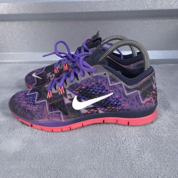 Nike Free 5 TR Fit 4 Running Sneakers Purple/Pink Women’s Size 6.5 (629832-402) - Picture 2 of 10